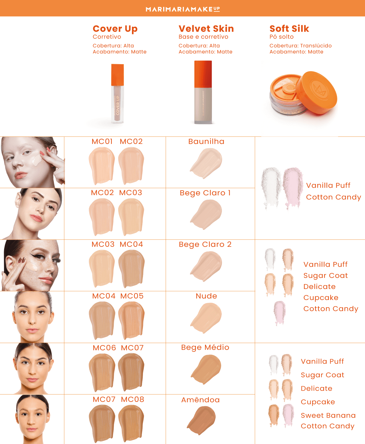 Base e Corretivo Matte Velvet Skin - Bege Claro 2